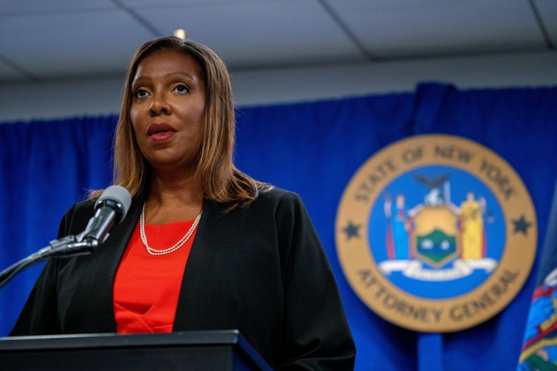 New York attorney general Letitia James