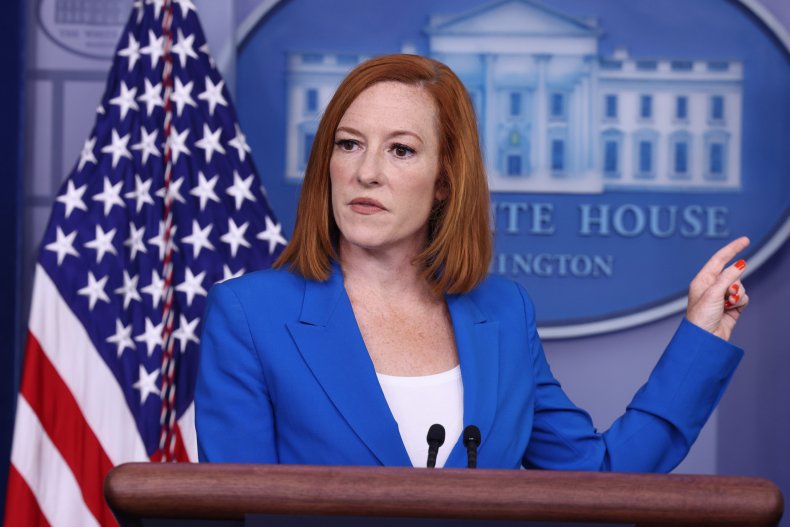 Jen Psaki Speaks in the Briefing Room