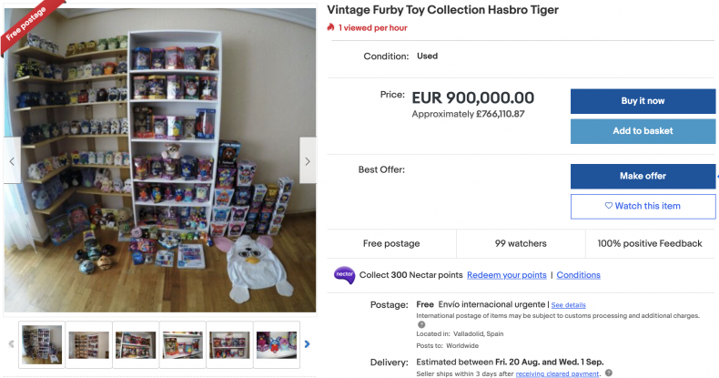 Vintage Furby Toy Collection Hasbro Tiger