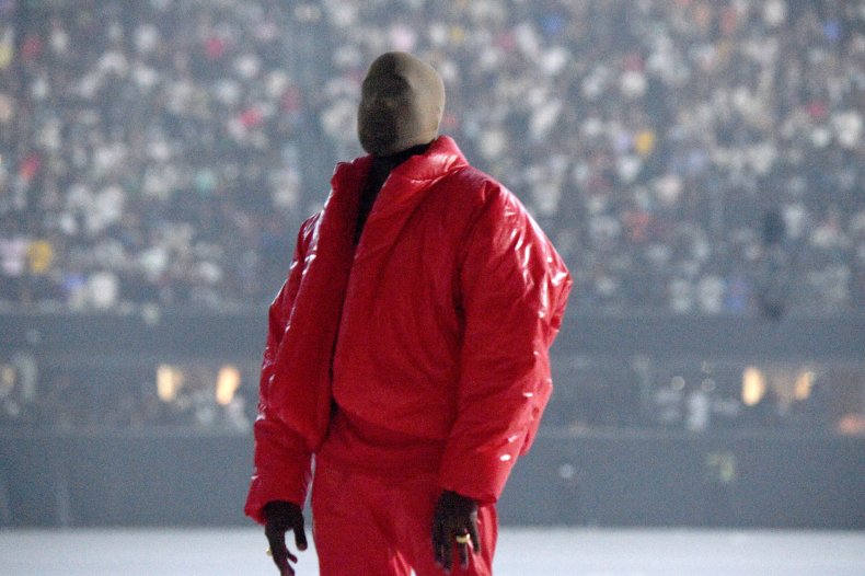Kanye West at "Donda" album listening party