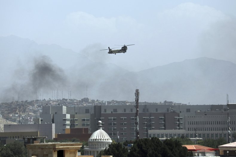 U.S. military helicopter evacuation