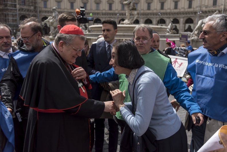 Cardinal Burke at "March for Life"