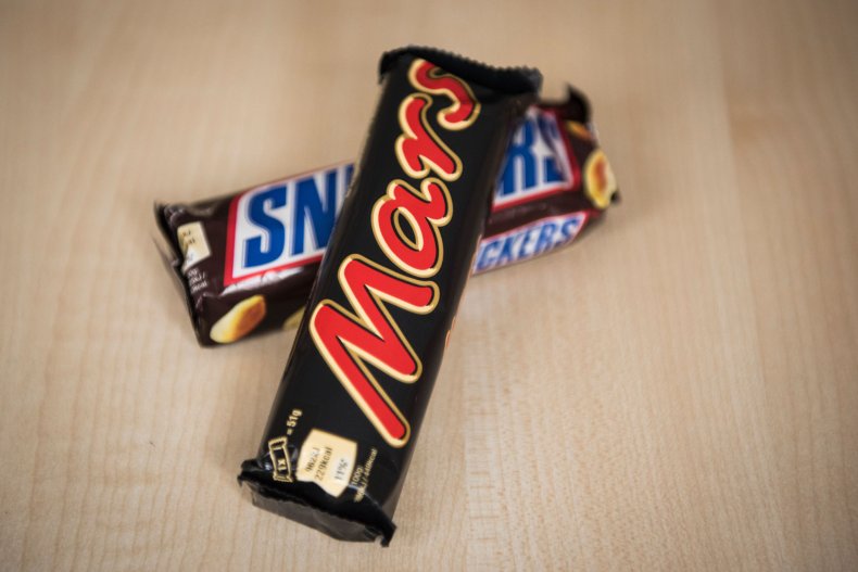 Mars and Snickers bar 