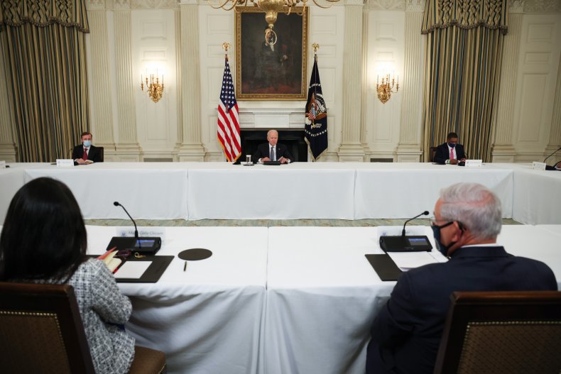 Biden, meet, Cuban, American, leaders