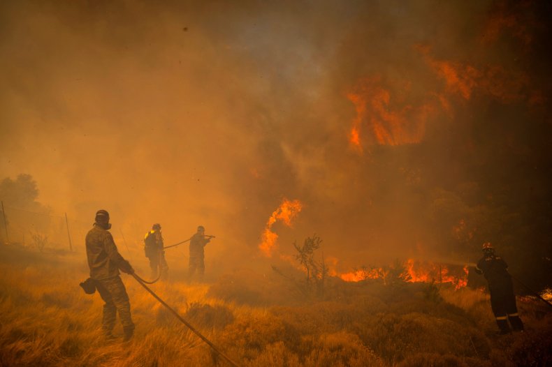 45 New Wildfires in Greece
