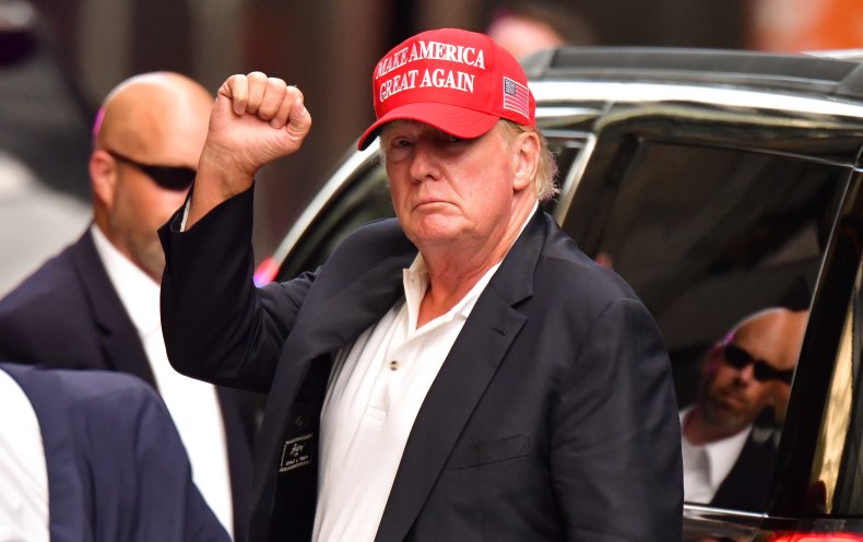 Trump Arrives at Trump Tower in Manhattan