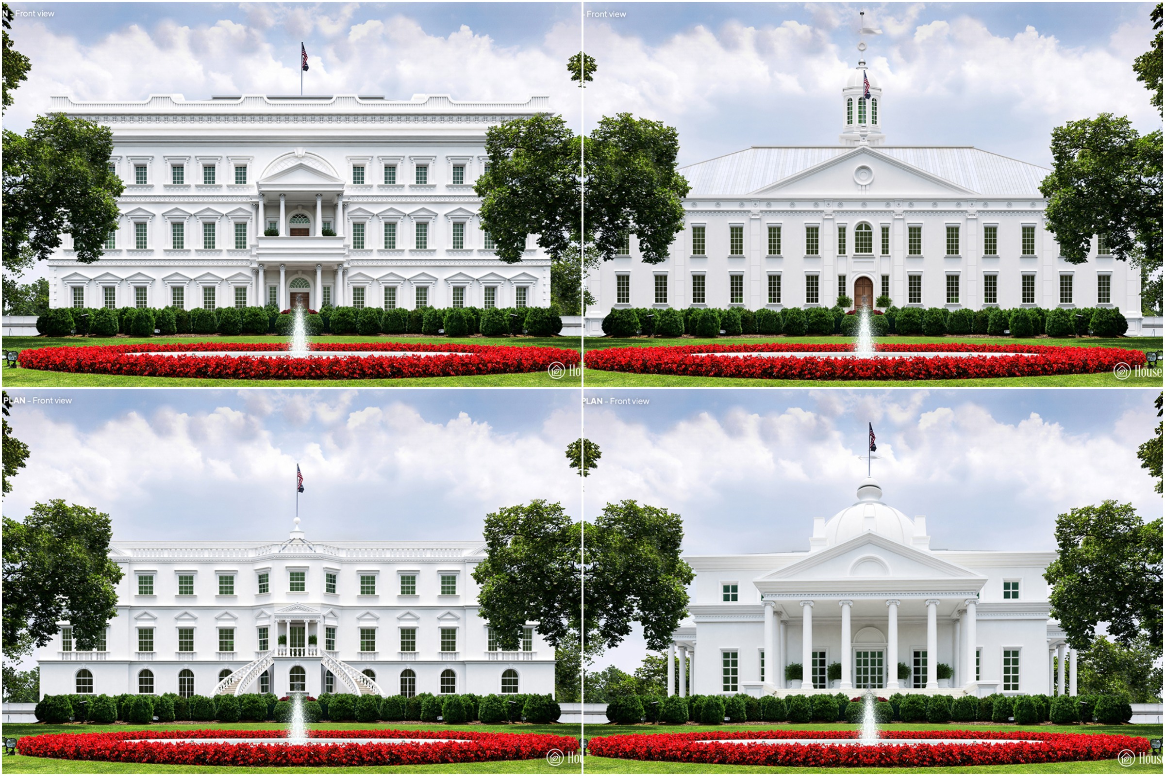 Five Alternative Visions For How The White House Could Have Looked   Four Rejected White House Designs 