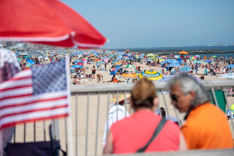 busy beach new york city