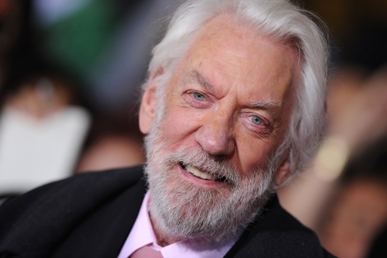 Donald Sutherland at Hunger Games premiere