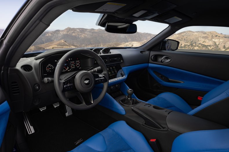 2023 Nissan Z interior blue 