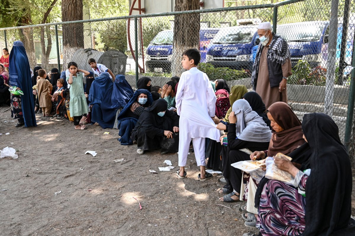 displaced Afghan families Kabul