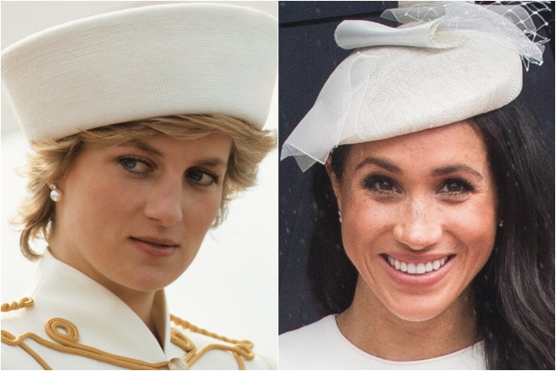 Princess Diana and Meghan Markle