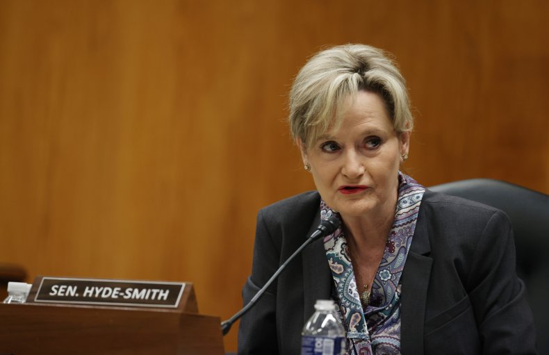 Cindy Hyde-Smith Attends a Senate Hearing