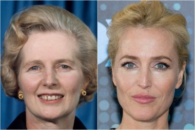 Margaret Thatcher and Gillian Anderson Margaret Thatcher and Gillian Anderson