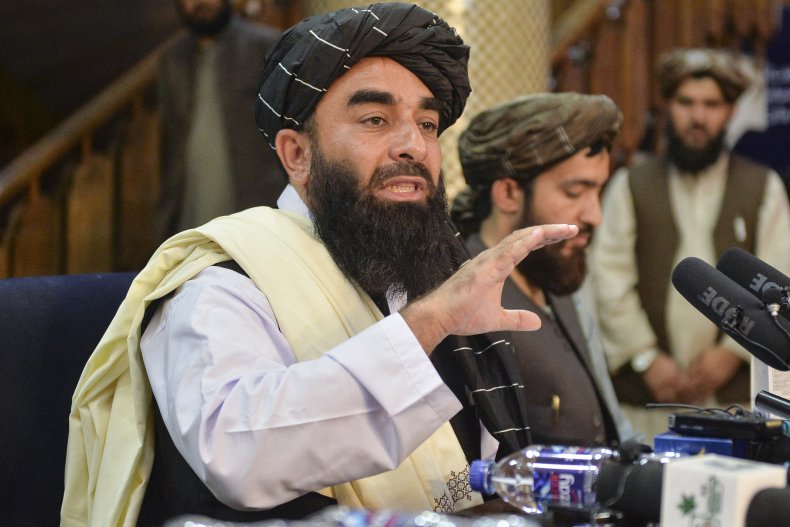 Taliban spokesperson Zabihullah Mujahid in 2021.