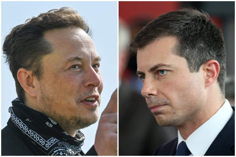 Elon Musk and Pete Buttigieg