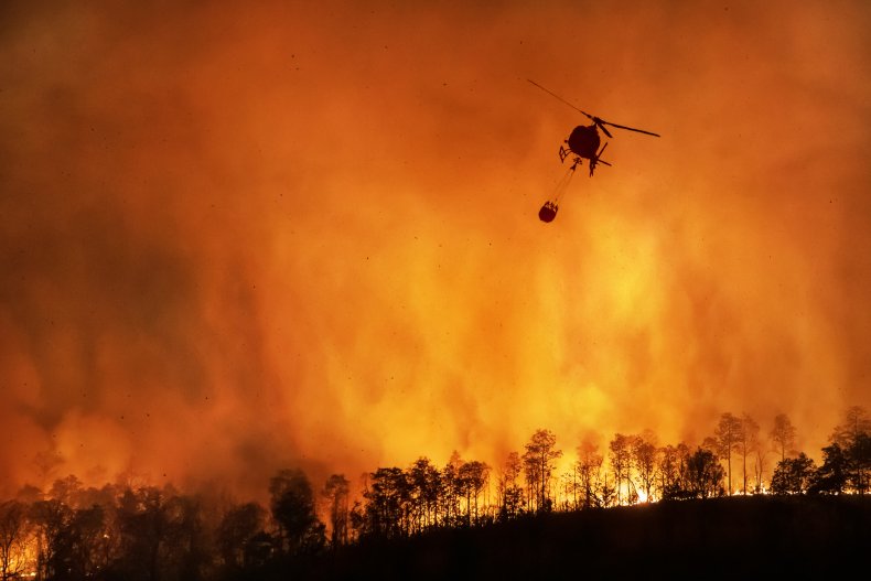 A stock photo of wildfires.