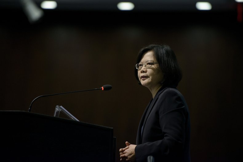 Taiwan President Signals Self-Defense Resolve