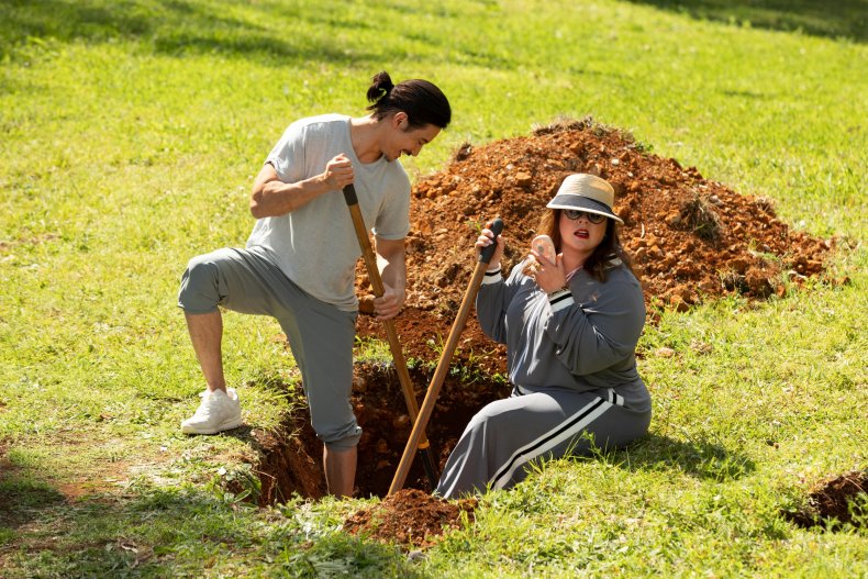 Manny Jacinto and Melissa McCarthy