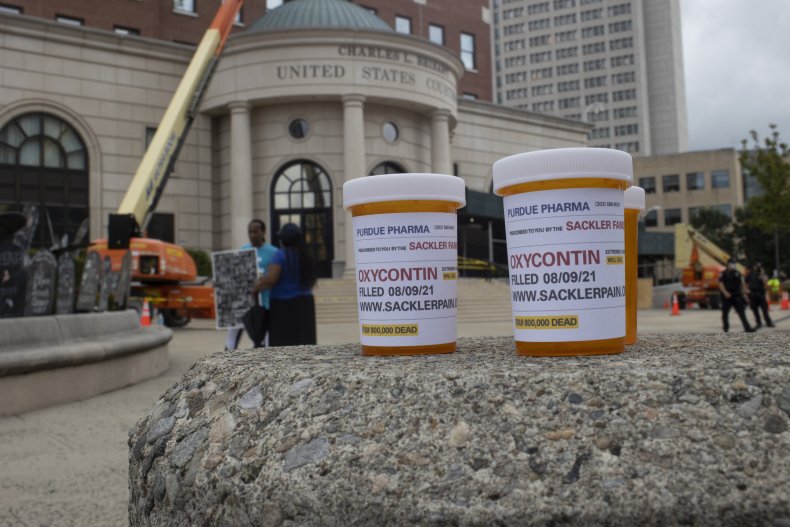 Sackler Bankrupcy Deal Protest