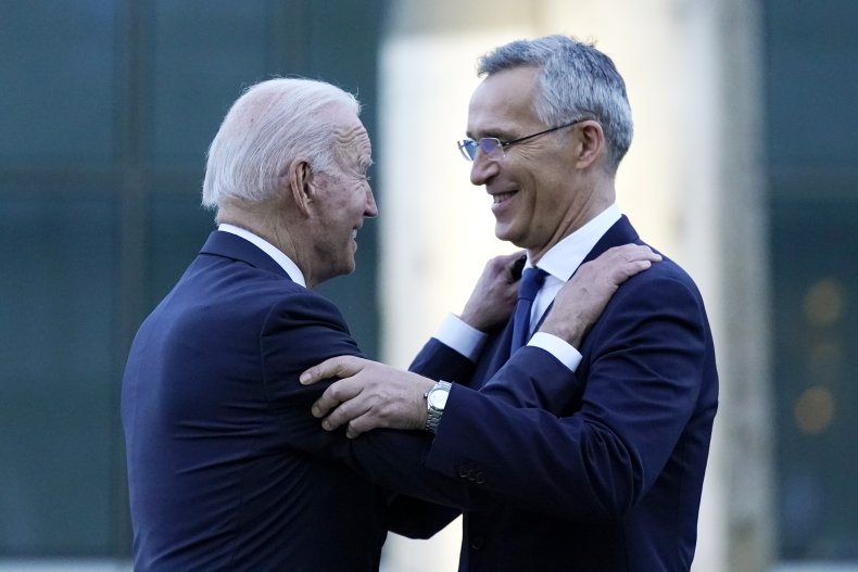 Biden and Stoltenberg meeting