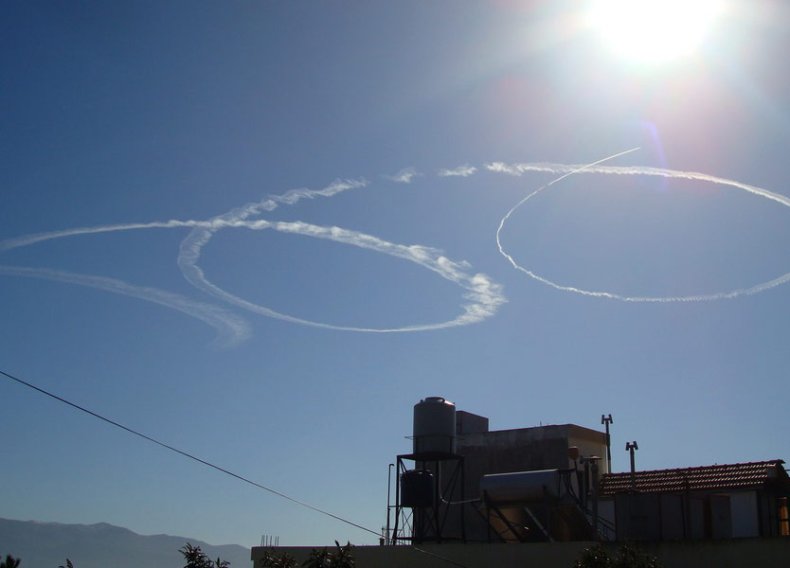 Israel, jet, over, Lebanon