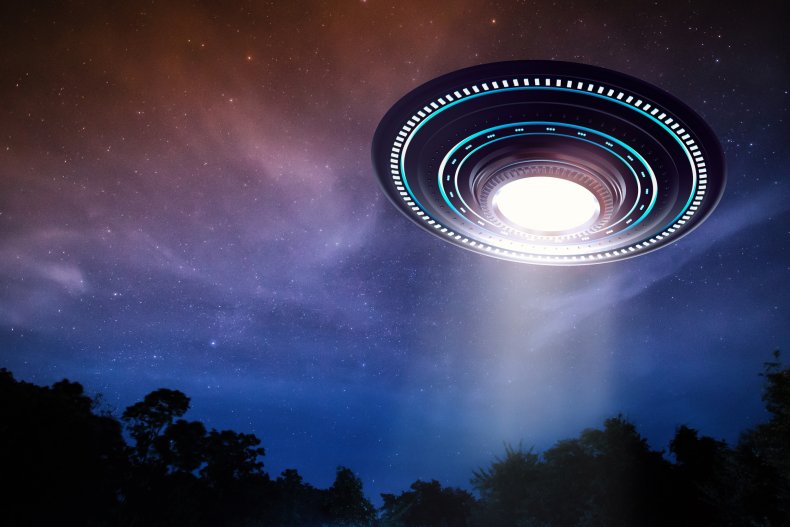 stock rendering of a ufo