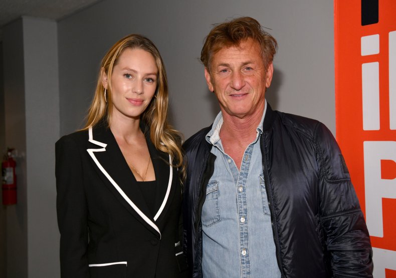 Dylan and Sean Penn seen in 2021. 