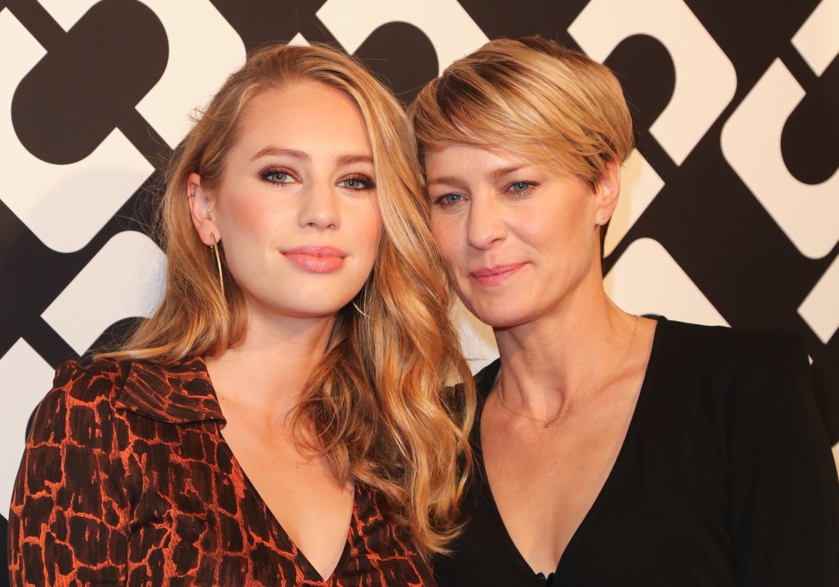 Dylan Penn and Robin Wright in 2104.