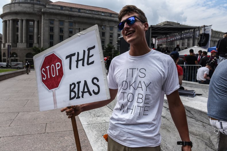 Social media free speech protest in DC
