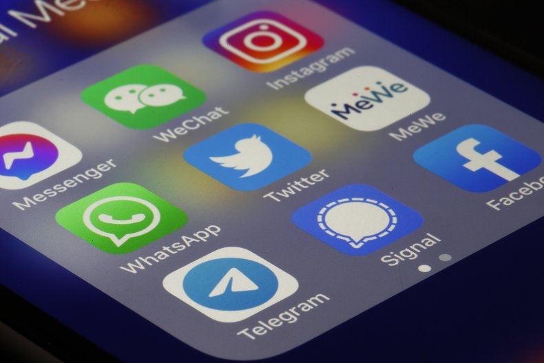 A collection of social media apps