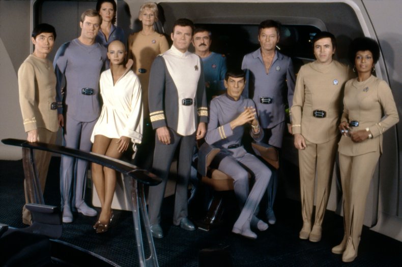Nichelle Nichols and "Star Trek" cast