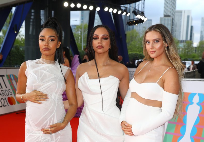 Little Mix at 2021 Brit Awards. 