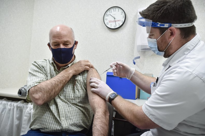 Montana Gov. Receives Vaccine