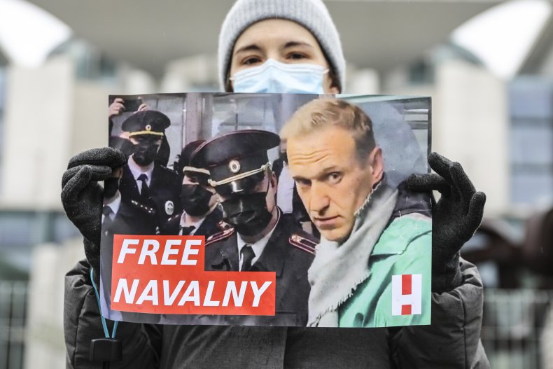 Supporters Of Alexei Navalny Gather In Berlin, 