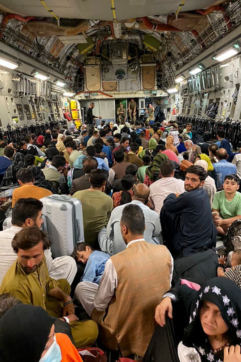 Afghan US Military Plane Evacuation Kabul Afghanistan