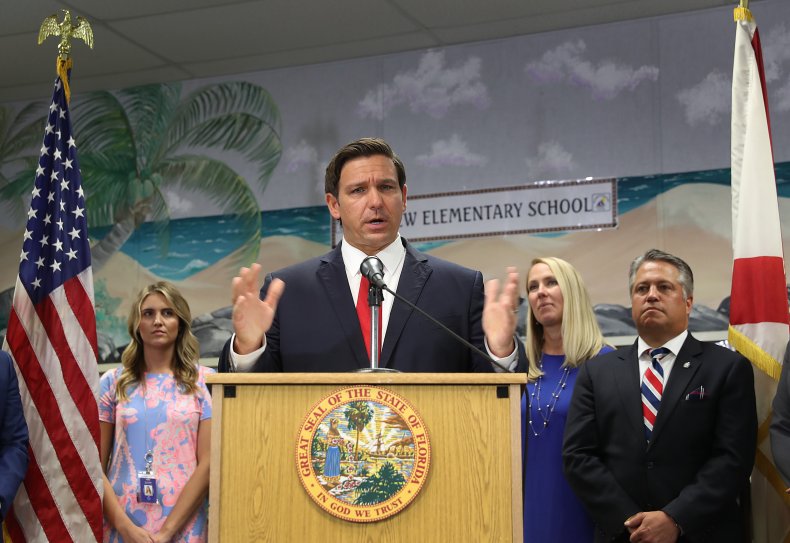 Florida Ron DeSantis mask mandate ban parents