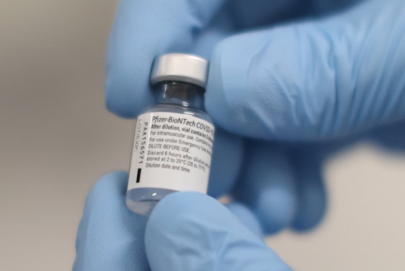 Phial of COVID vaccine