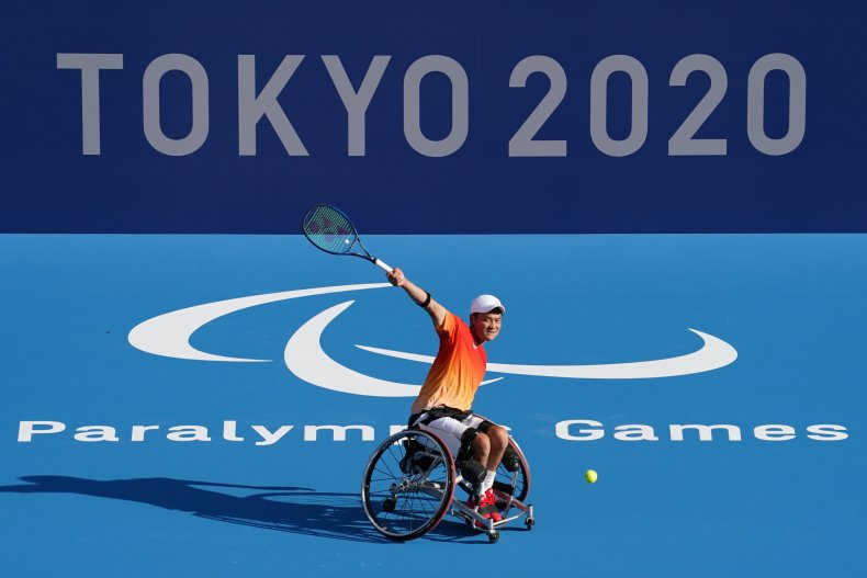Team Japan's Shingo Kunieda at 2020 Paralympics.