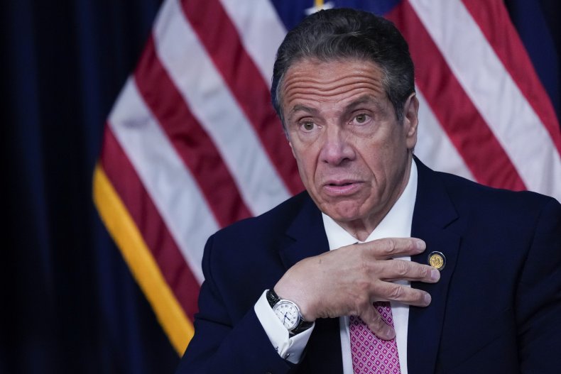 Andrew Cuomo Speaks During a News Conference