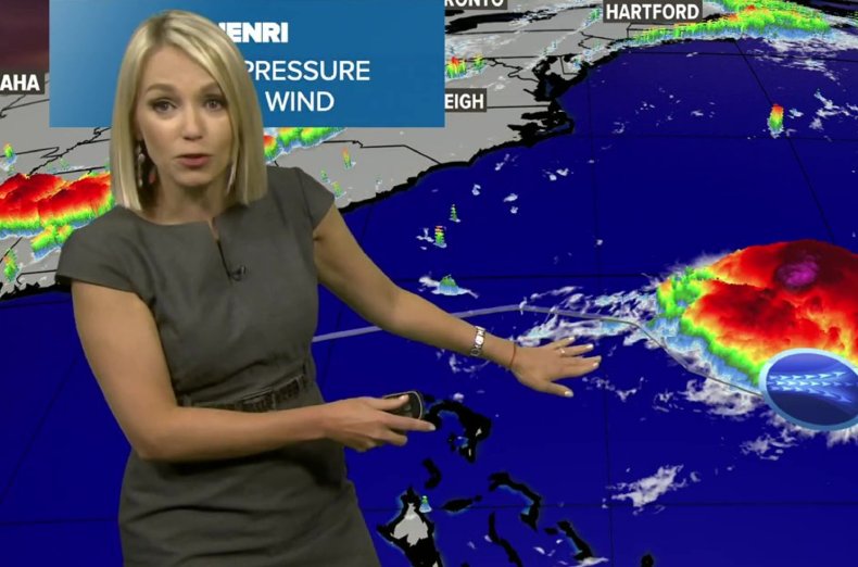 Rachel Frank presenting the Fox61 weather.