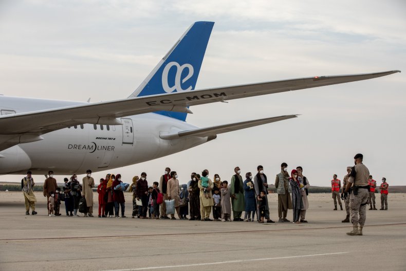 Refugees from Afghanistan Arrive in Spain