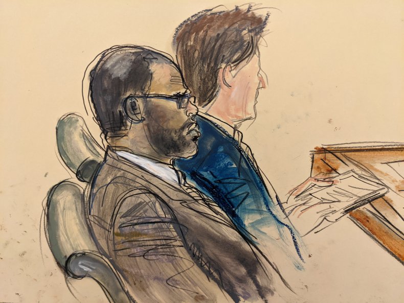 R. Kelly Court Sketch