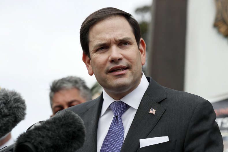 Marco Rubio Speaks at a News Conference