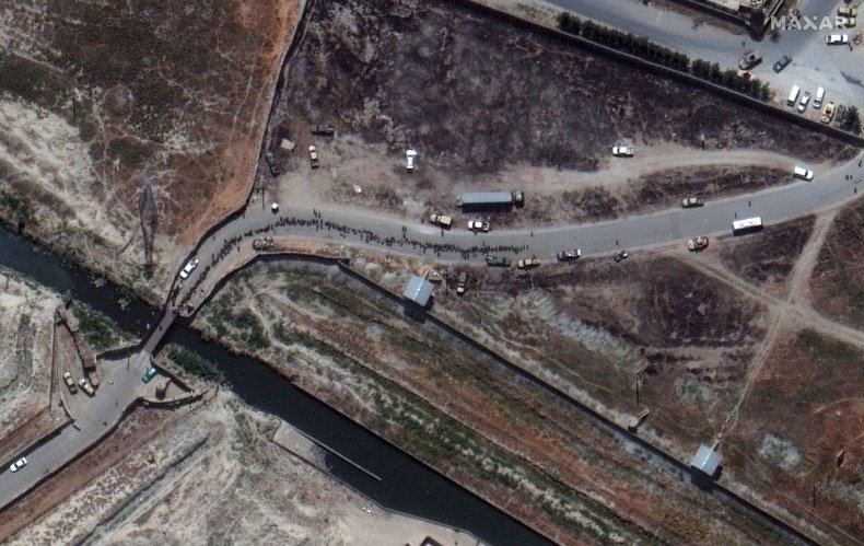 Satellite image of Kabul Airport, Afghanistan.