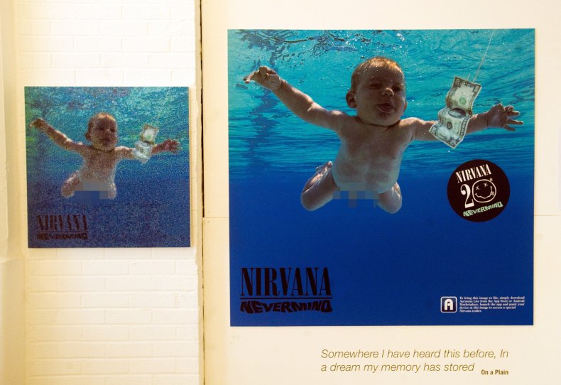 Nirvana In Bloom exhibition pixelated
