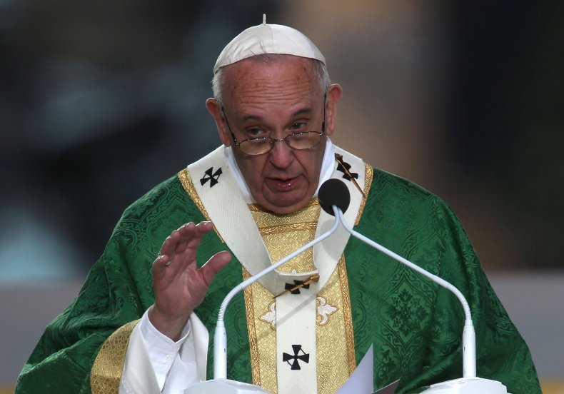 Pope Francis Celebrates Mass On Philadelphia's Benjamin