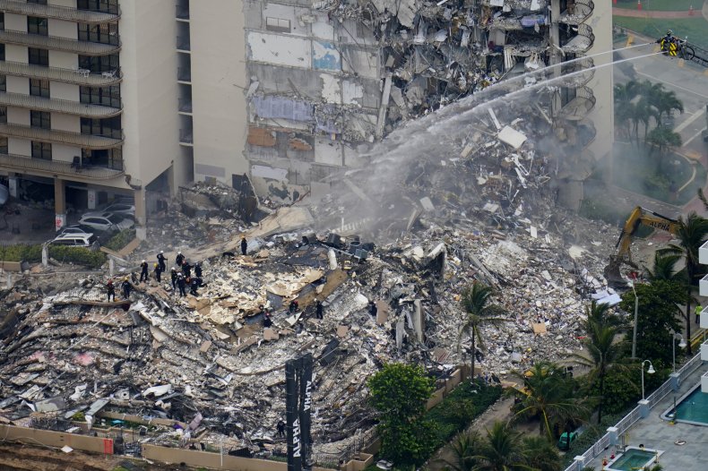 Rubble of Collapsed Condo in Surfside, Florida