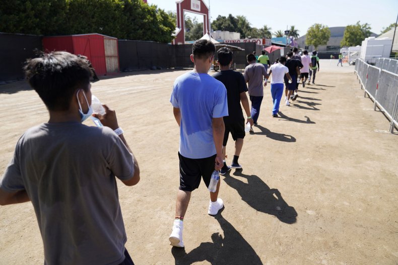 Children At An Emergency Migrant Center