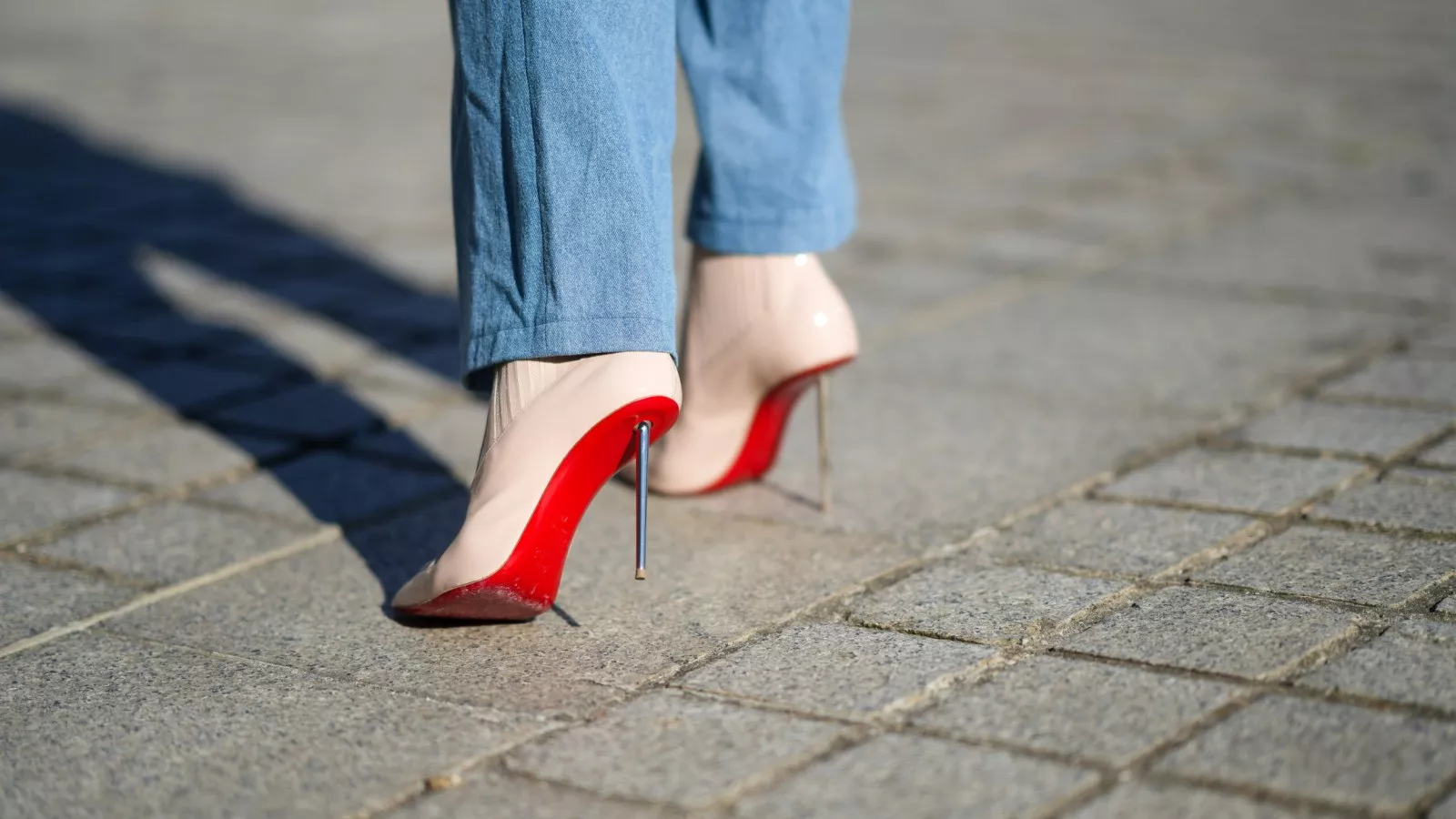 The Louboutin shoes.  Red bottom shoes, Heels, Christian louboutin boots
